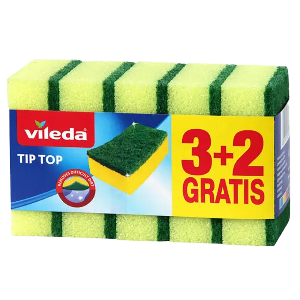 Vileda mosogatószivacs 3+2db Tip Top termékhez kapcsolódó kép
