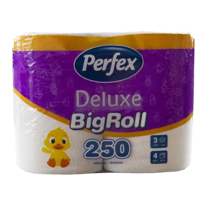 Boni Perfex DeLuxe 3 rétegű, 250 lap 4 tekercs Illatmentes termékhez kapcsolódó kép
