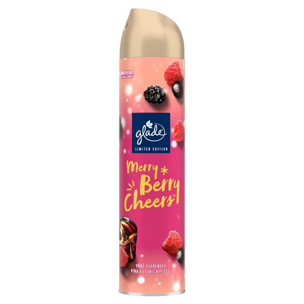 Glade légfrissítő aeroszol 300ml Merry Berry Cheers Forralt bor és piros bogyós gyümölcsök illata termékhez kapcsolódó kép
