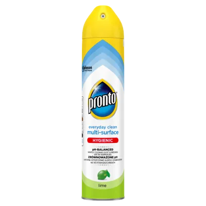 Pronto Everyday Clean Multi-Surface általános felülettisztító aeroszol 250ml Lime Label termékhez kapcsolódó kép