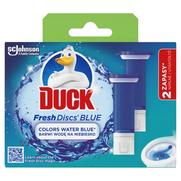 Duck Fresh Discs zselés WC-öblítő korong utántöltő 2x36ml BLUE - Színező hatással termékhez kapcsolódó kép