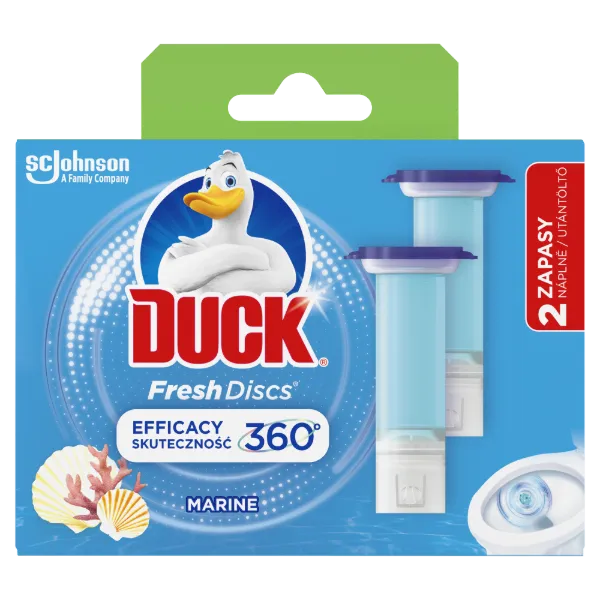 Duck Fresh Discs zselés WC-öblítő korong utántöltő 2x36ml Marine termékhez kapcsolódó kép
