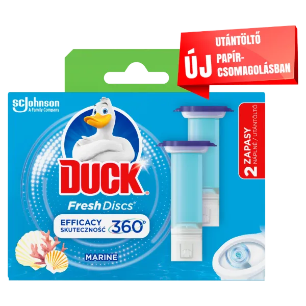 Duck Fresh Discs zselés WC-öblítő korong utántöltő 2x36ml Marine termékhez kapcsolódó kép