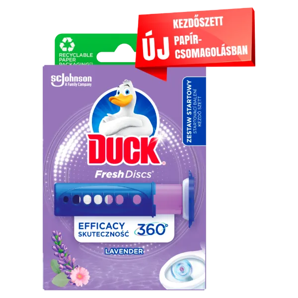 Duck Fresh Discs zselés WC-öblítő korong 36ml Levendula termékhez kapcsolódó kép