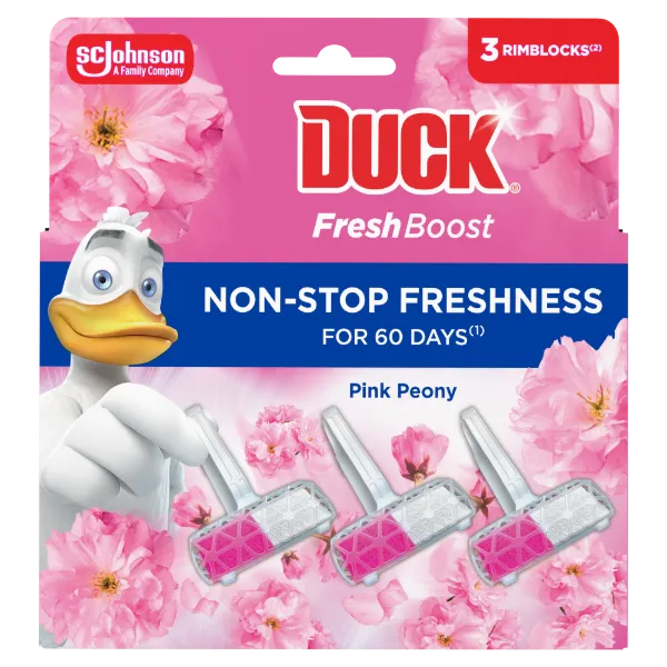 Duck Fresh Boost WC-öblítő rúd 3x16g Pink Peony termékhez kapcsolódó kép