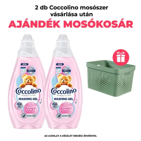 Coccolino Sensitive mosógél gyors mosáshoz 37 mosás 1480 ml termékhez kapcsolódó kép