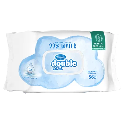 VIOLETA Double Care popsitörlő 56db - water care, 99% vízzel (14db/#) termékhez kapcsolódó kép