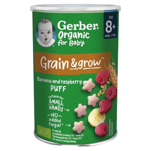 GERBER BIO GAB. SNACK BANAN MALNA 8+ HO 35 g termékhez kapcsolódó kép