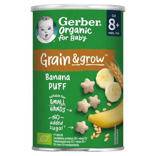 GERBER BIO GAB. SNACK BANANOS 8+ HO 35 g termékhez kapcsolódó kép