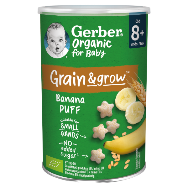 GERBER BIO GAB. SNACK BANANOS 8+ HO 35 g termékhez kapcsolódó kép