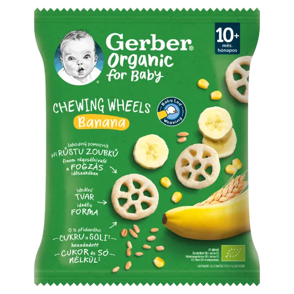 GERBER ORG. CW BIO GABONASCNACK BANANOS 28 g termékhez kapcsolódó kép