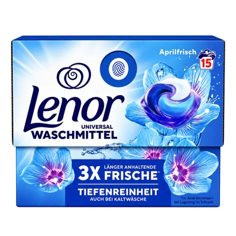 Lenor folyékony kapszula 15 mosás 15 db All In 1 Aprilfrisch termékhez kapcsolódó kép