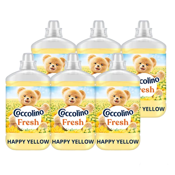 Coccolino Fresh Happy Yellow öblítőkoncentrátum 74 mosás 1702 ml termékhez kapcsolódó kép