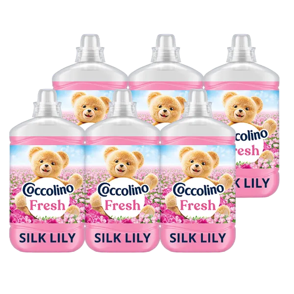 Coccolino Fresh Silk Lily öblítőkoncentrátum 74 mosás 1702 ml termékhez kapcsolódó kép