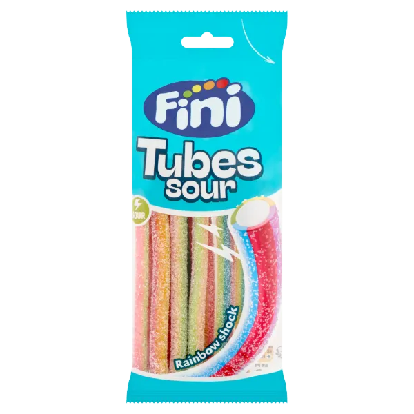 FINI TUBES SOUR GUMICUKOR RAINBOW SH. 80 g termékhez kapcsolódó kép