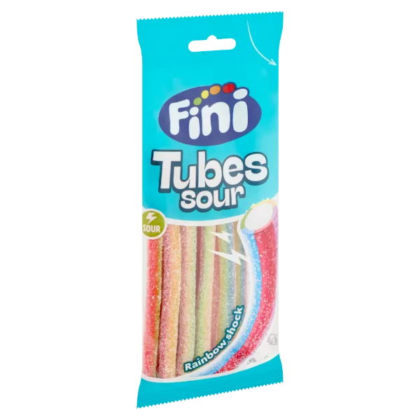 Fini Tubes szivárvány savanyú gumicukor 80g termékhez kapcsolódó kép