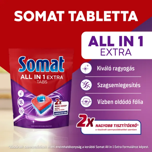 Somat All in One Extra 100 Tabs 100 db termékhez kapcsolódó kép