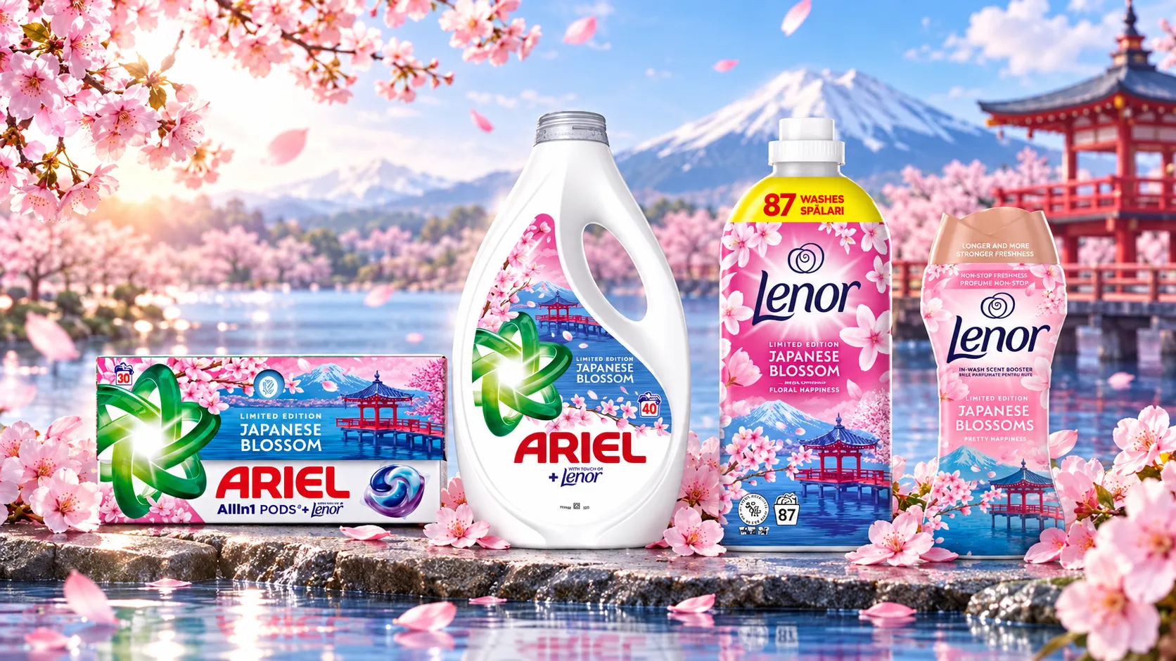 Japán cseresznyevirág-illat a ruháidon – megérkezett az Ariel Japanese Blossom limitált kiadás 🌸