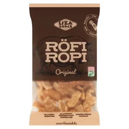 Liza Snack Original Röfi Ropi sertésbőrből készült ropogós snack 40 g termékhez kapcsolódó kép