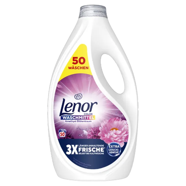 Lenor folyékony mossószer 50 mosás 2,25l Amethyst Flower Color termékhez kapcsolódó kép