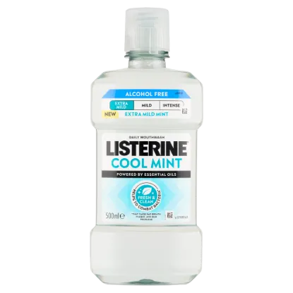 LISTERINE® Cool Mint Extra Mild szájvíz (alkoholmentes) 500ml termékhez kapcsolódó kép