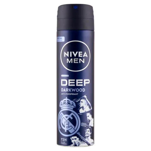 Nivea Men Deo spray 150 ml Deep Darkwood Real Madrid limitált kiadás termékhez kapcsolódó kép