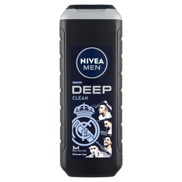 Nivea Men Tusfürdő 500 ml Deep Clean Real Madrid limitált kiadás termékhez kapcsolódó kép