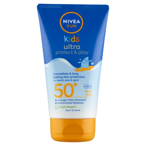 NIVEA SUN Ultra Protect & Play gyermek napozó krém FF50+ 150 ml termékhez kapcsolódó kép