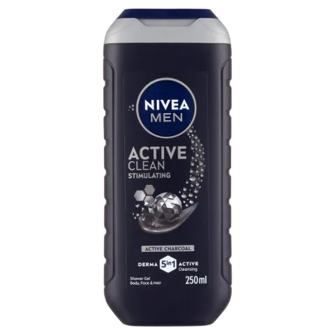 NIVEA MEN Active Clean 3 az 1-ben tusfürdő testre, arcra, hajra 250 ml termékhez kapcsolódó kép