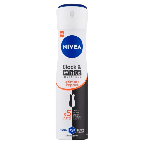 NIVEA Black & White Invisible Ultimate Impact izzadásgátló 150 ml termékhez kapcsolódó kép