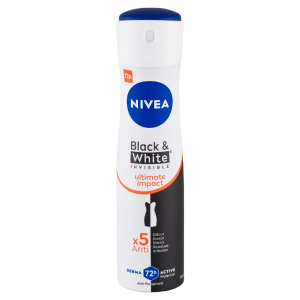 NIVEA Black & White Invisible Ultimate Impact izzadásgátló 150 ml termékhez kapcsolódó kép