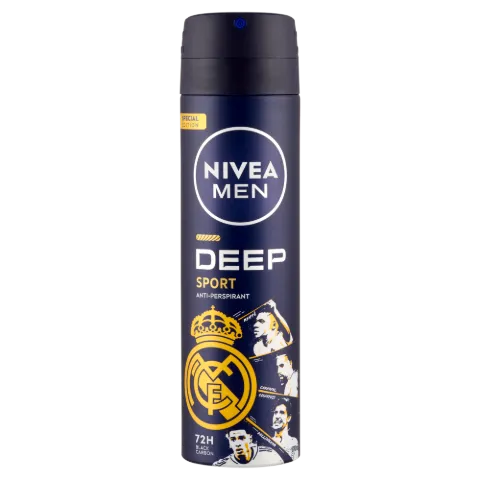 Nivea Men Deo spray 150 ml Deep Sport Real Madrid limitált kiadás termékhez kapcsolódó kép