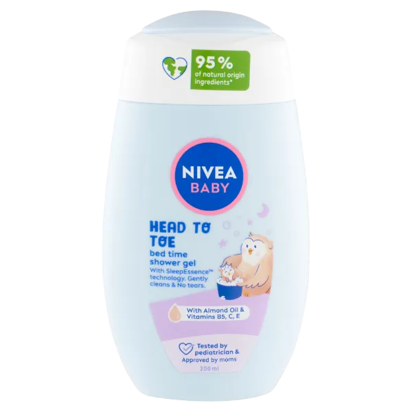NIVEA Baby Bed Time Head To Toe tusfürdő 200 ml  termékhez kapcsolódó kép