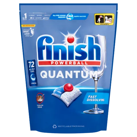 Finish Powerball Quantum All in 1 mosogatógép-kapszula, Regular, 72 db termékhez kapcsolódó kép