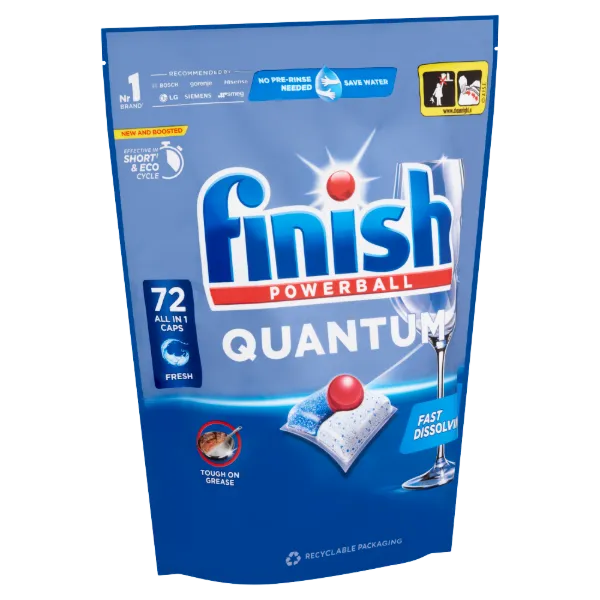 Finish Powerball Quantum All in 1 mosogatógép-kapszula, Regular, 72 db termékhez kapcsolódó kép