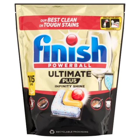 Finish Ultimate Plus Infinite Shine 105 db termékhez kapcsolódó kép