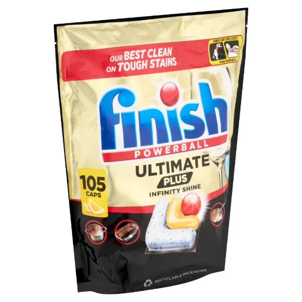 Finish Ultimate Plus Infinite Shine 105 db termékhez kapcsolódó kép