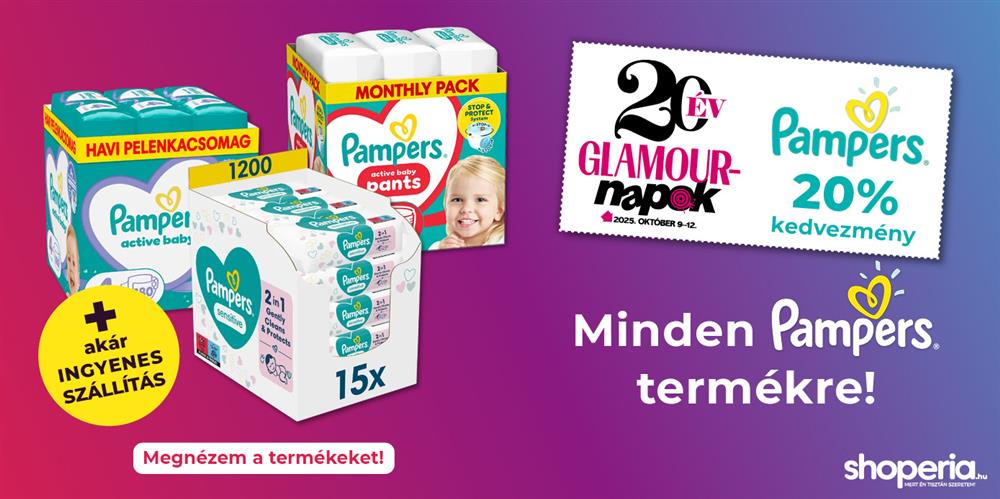 Shoperia.hu Kupon Napok Pampers