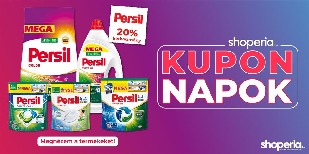 Shoperia.hu Kupon napok Persil 